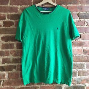 Polo Ralph Lauren Collarless Polo Kelly Green Size Medium Vintage